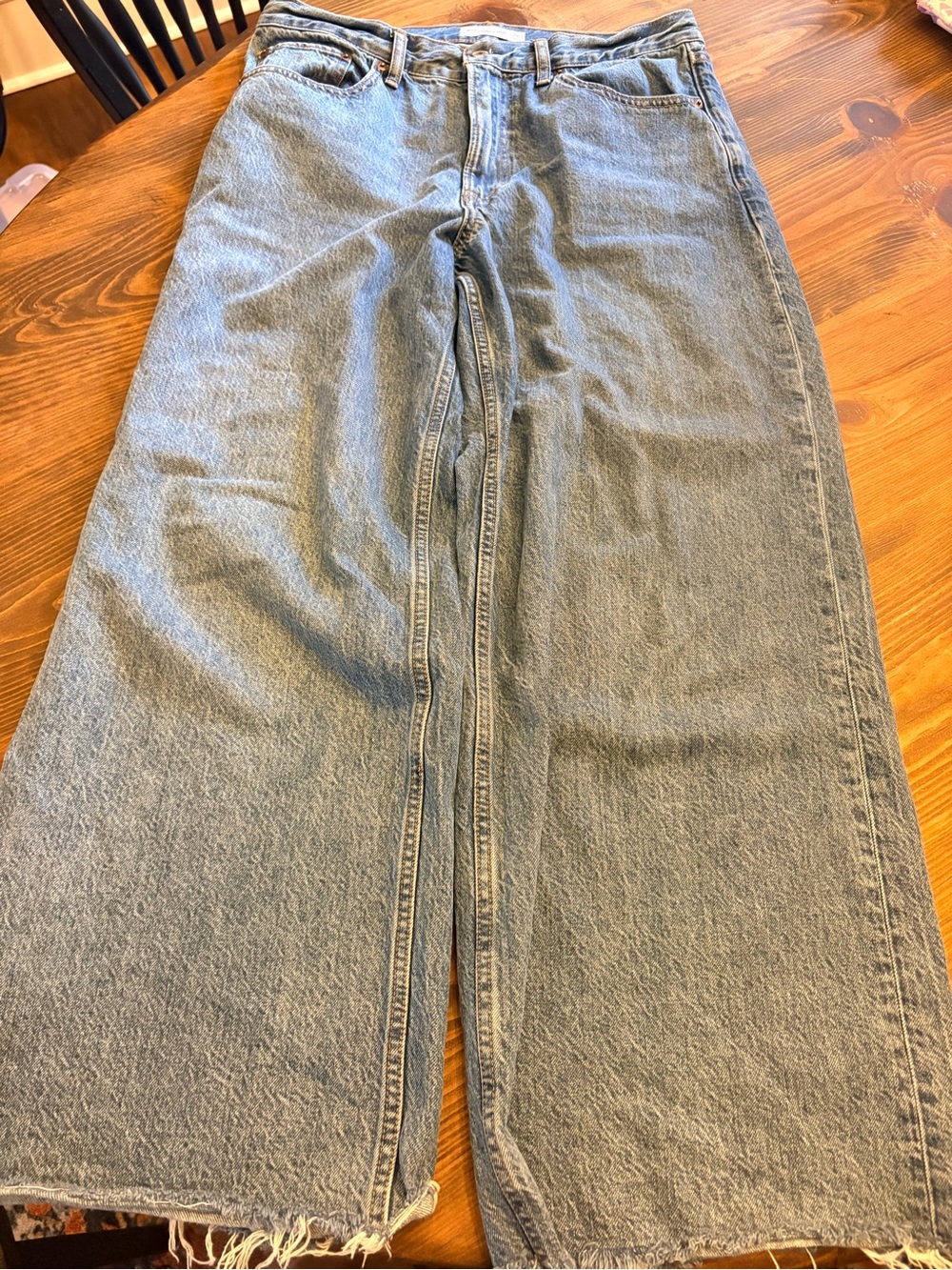 abercrombie the wide leg high rise jeans - Picture 4 of 4